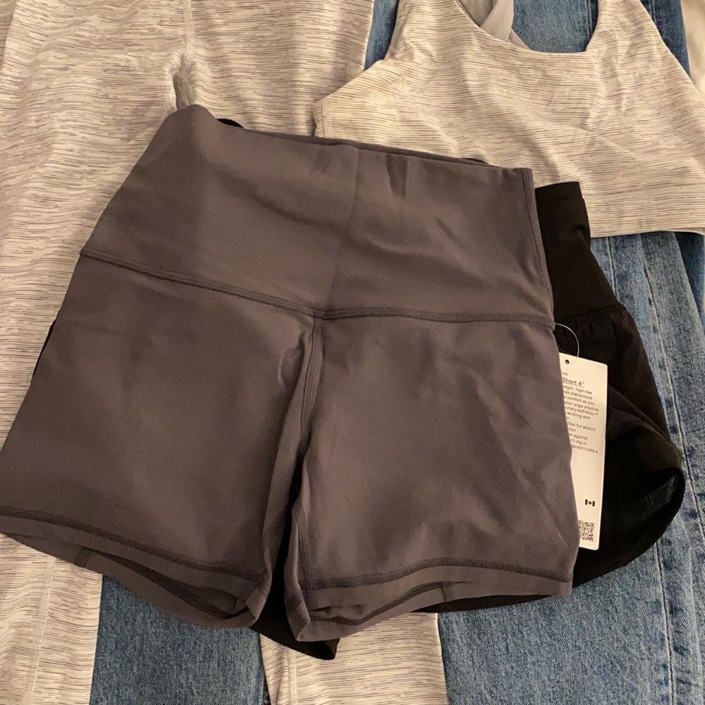 Grey lululemon shorts size 6